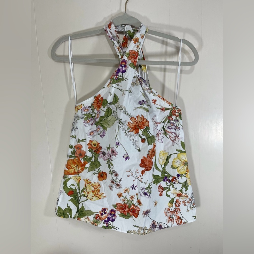 J. Crew Halter Top in Ratti Tropical Floral Women’s Size XS